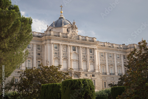 Fachada principal del palacio real de Madrid