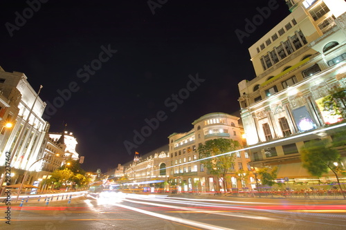 Madrid historical building night cityscape Spain © tktktk