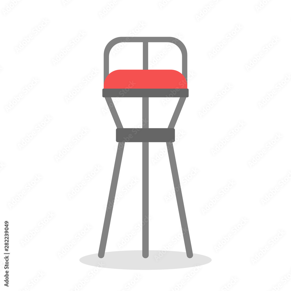 Bar stool. Tall chair for cafe and cafeteria. Modern furniture Bar stool. Tall chair for cafe and cafeteria. Modern furniture