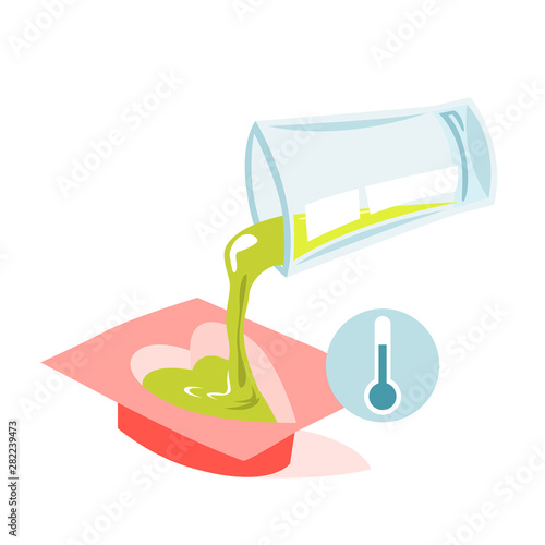 Making handmade soap for bath and beauty