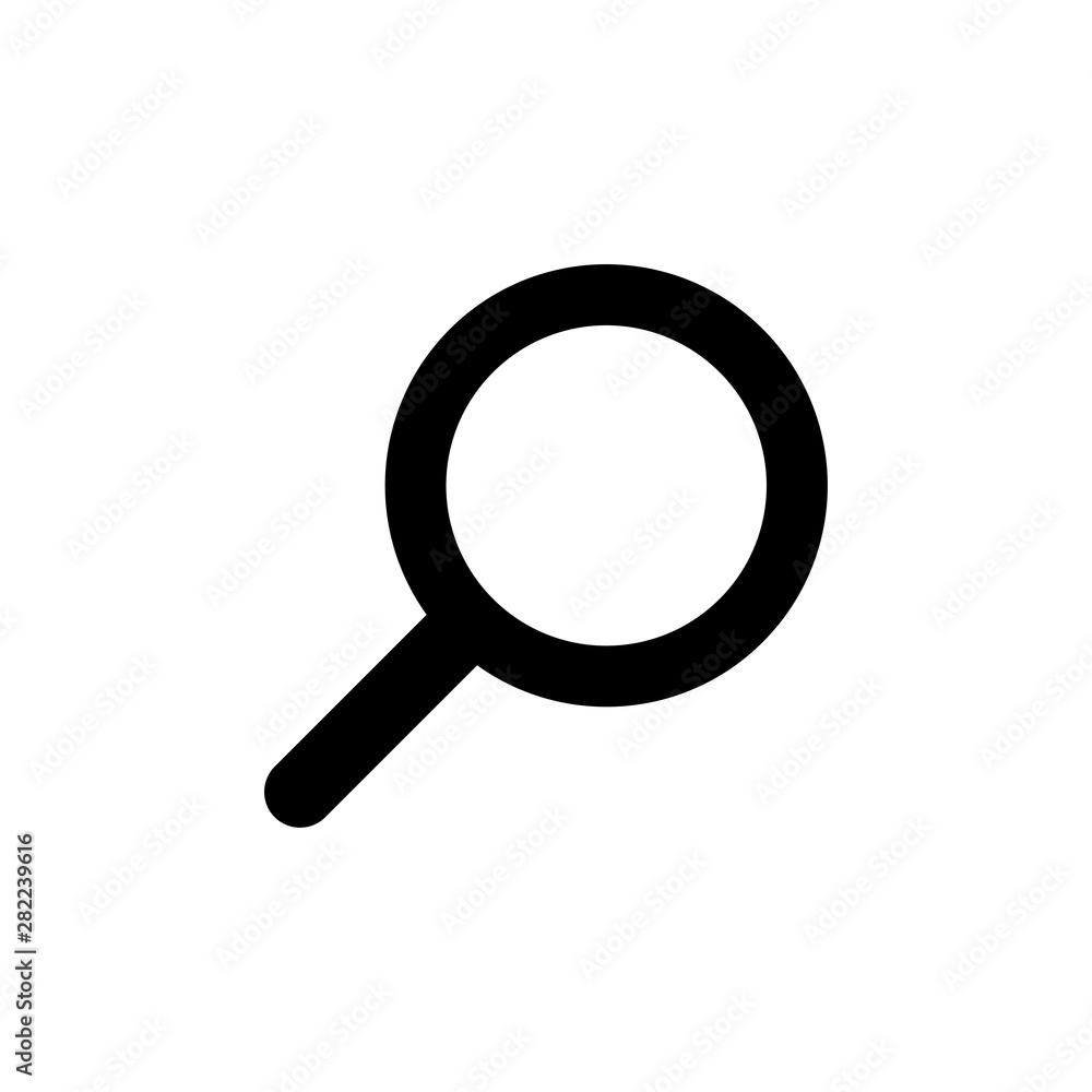 Simple search icon isolated on the white background Simple search icon isolated on the white background