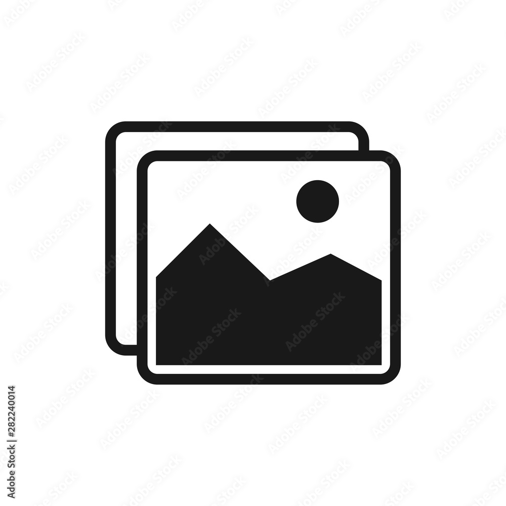 Picture icon isolated on the white background Picture icon isolated on the white background