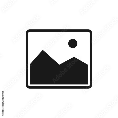 Picture icon isolated on the white background