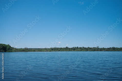 Rio Negro river in the Brazilian Amazon Jungle