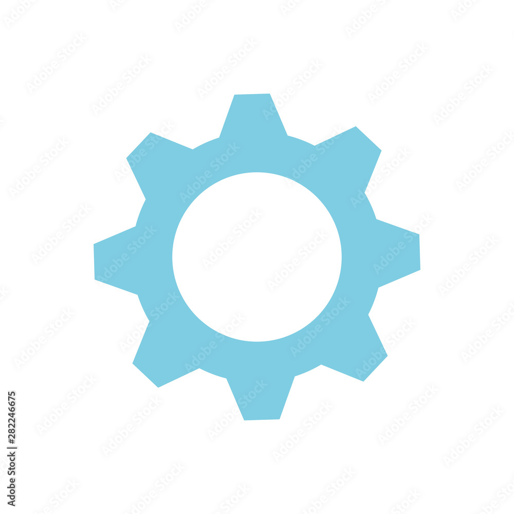Gears icon isolated on the white background for different needs