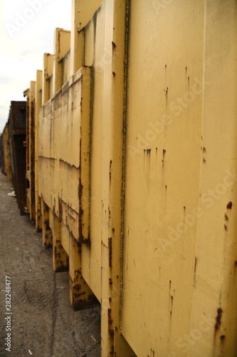 Old ship containers