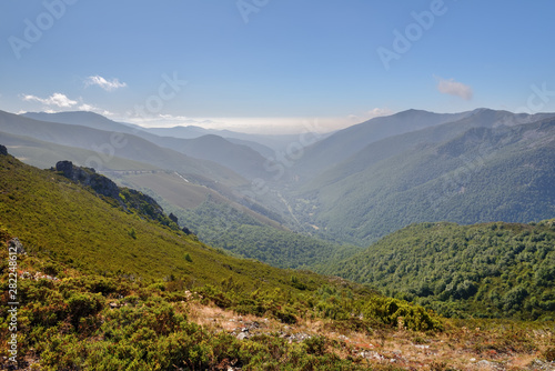 view of the mountain valley, panorama, Los Ancares, Spain © sergiy1975