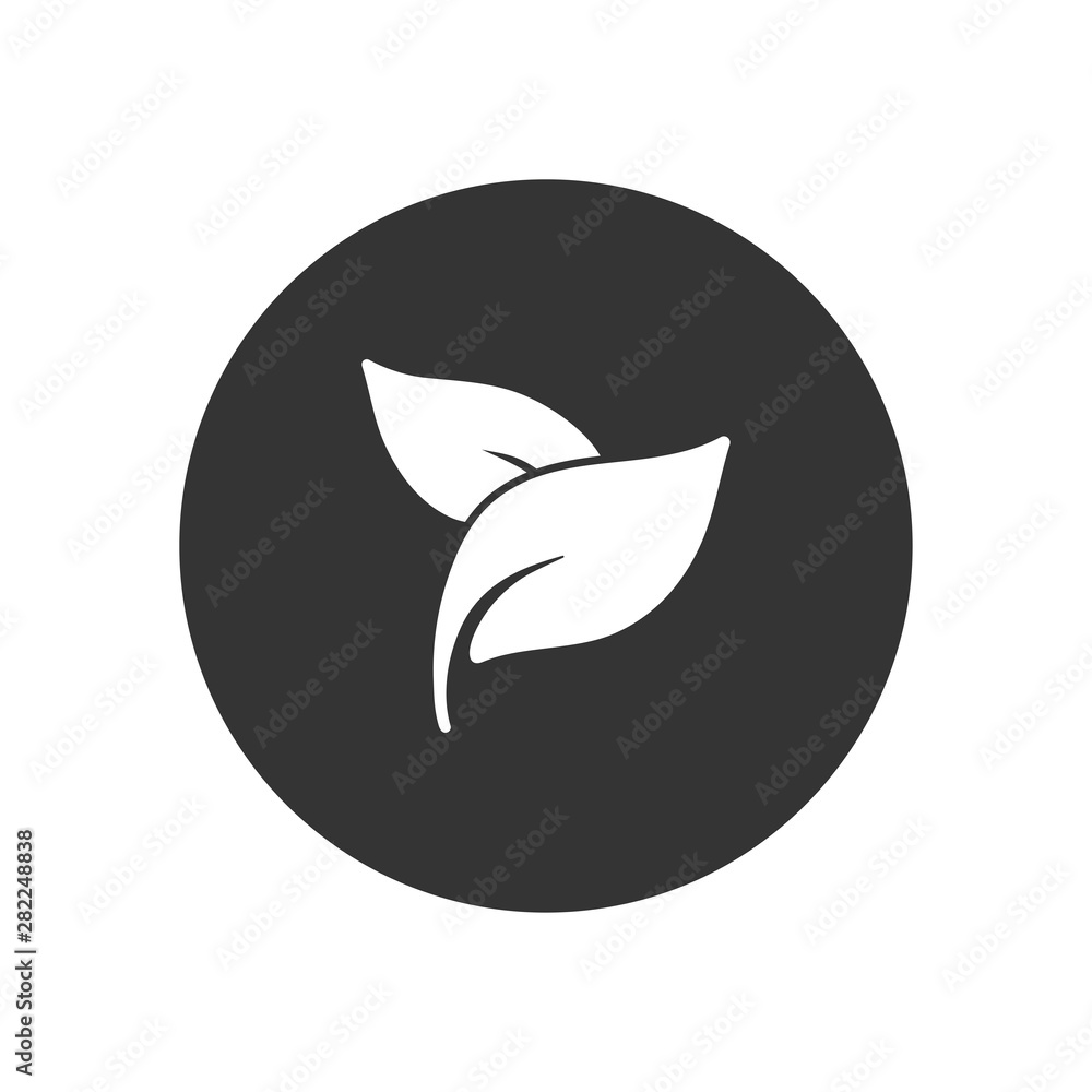 Leaves vector icon in modern style for web site and mobile app Leaves vector icon in modern style for web site and mobile app