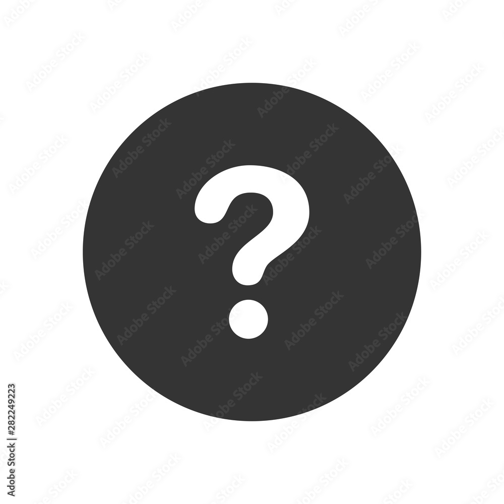 Question mark vector icon in modern style for web site and mobile app Question mark vector icon in modern style for web site and mobile app