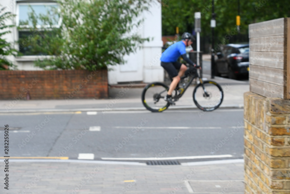 Man riding a bicycle Man riding a bicycle