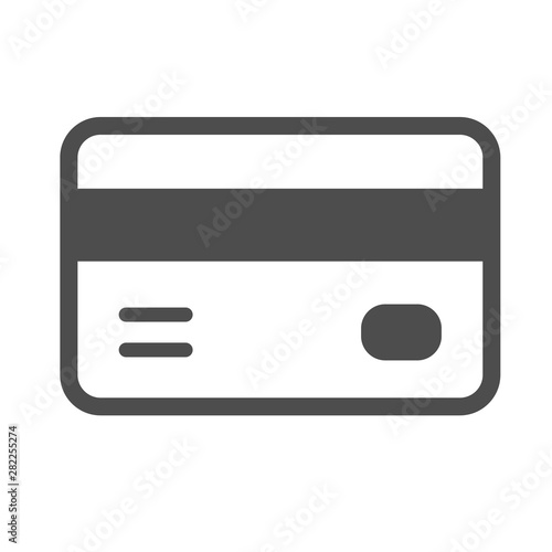 credit card icon isolated on white background. credit card flat icon for web, mobile and user interface design