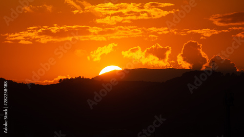 Beautiful scenery during time the Sunset view from Mountain. © Fernando.RM