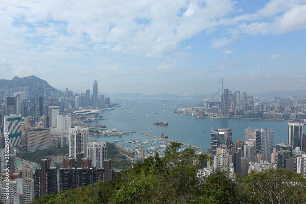 Obraz premium Hong Kong, Victoria Harbor View