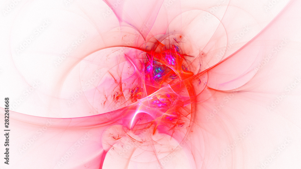 3D rendering abstract white fractal light background 3D rendering abstract white fractal light background