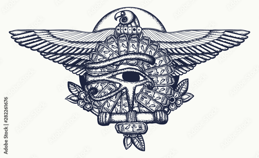 Aggregate more than 205 egyptian eagle tattoo latest