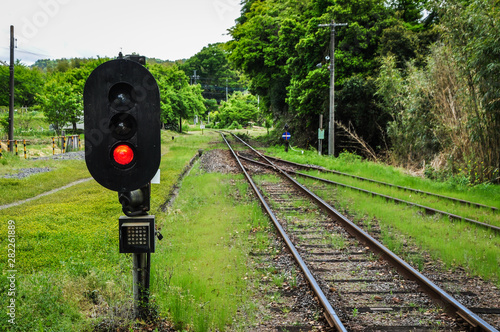 Railroad of Isumi Railway photo