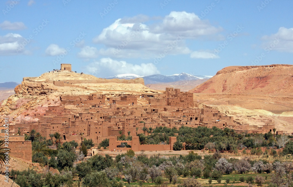 The impressive mud structures and buildings of Ait Benhaddou in Morocco