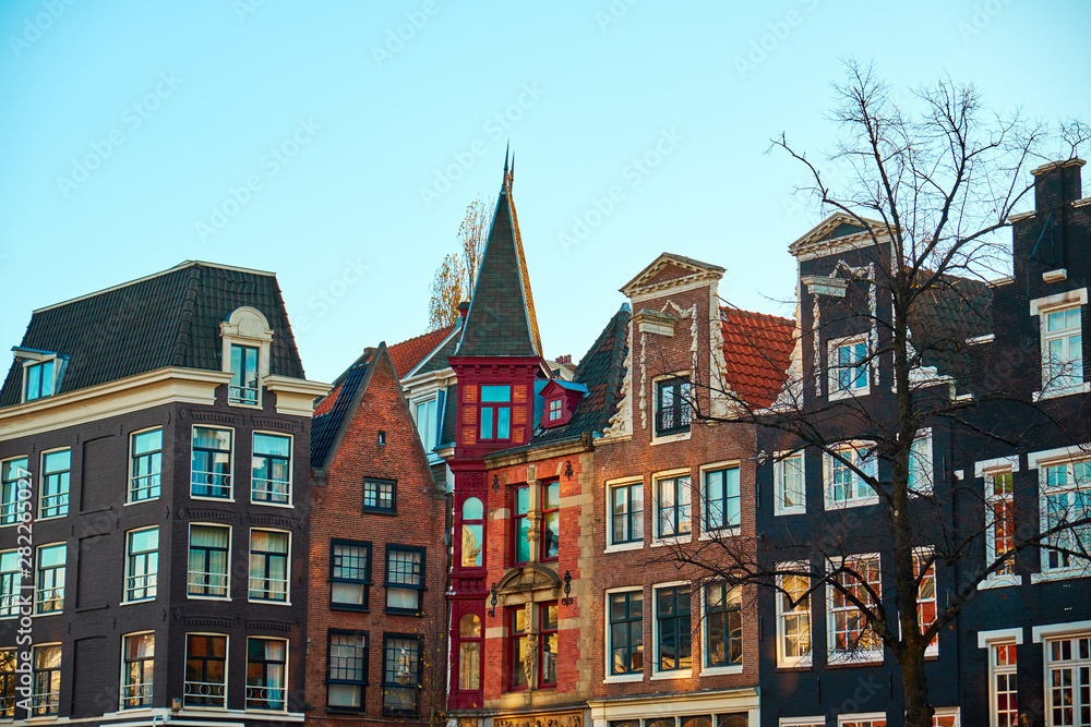 classic architecture of Amsterdam