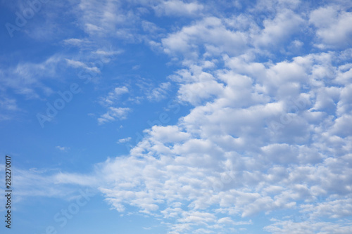 white cloud on blue sky weather background