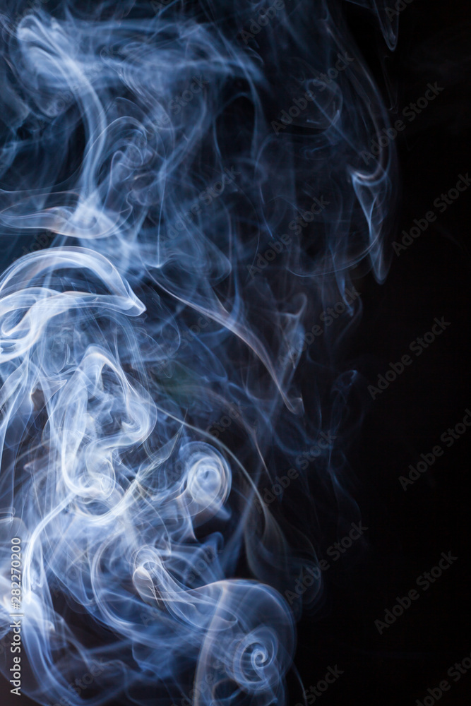 Fototapeta premium Smoke on a black background.