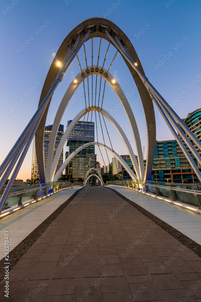 Fototapeta premium Seafarers Bridge in Melbourne Victoria