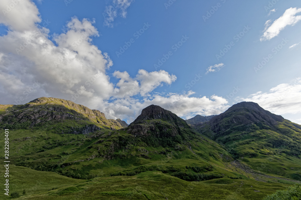 The three sisters, Glencoe Valley, The Highlands, Scotland, United Kingdom