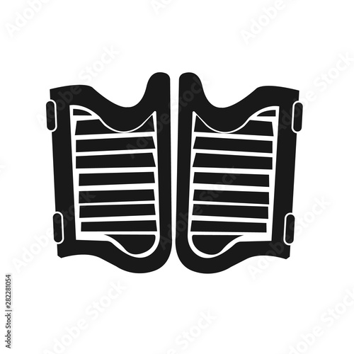 Saloon icon. Saloon door vector isolated flat illustration. Saloon door icon - Vector