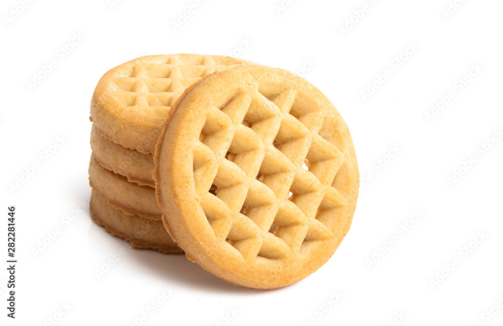 round cookies isolated round cookies isolated