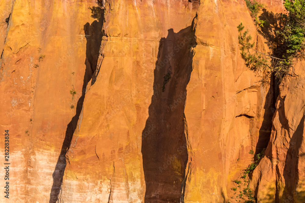 Fototapeta premium Panoramic view of the ocher lands in the natural park