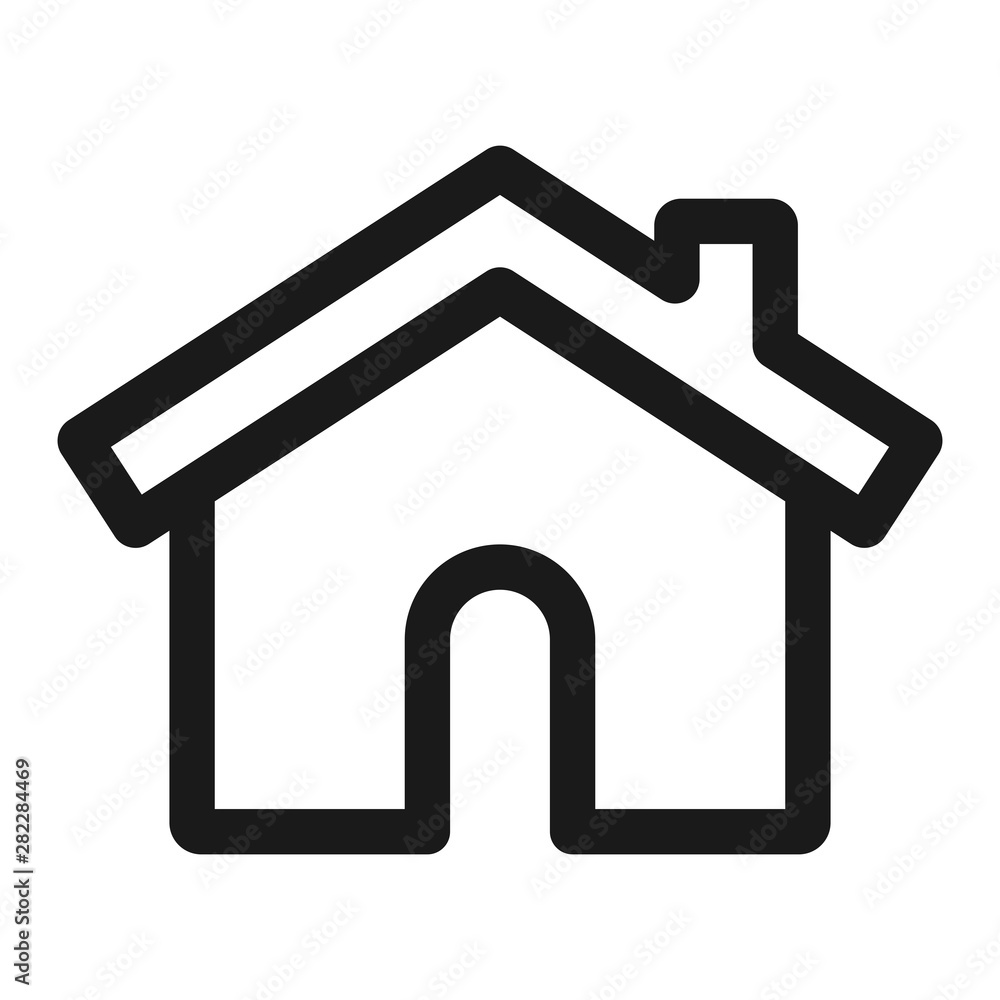 home, house, estate - minimal line web icon. simple vector illustration. concept for infographic, website or app. home, house, estate - minimal line web icon. simple vector illustration. concept for infographic, website or app.