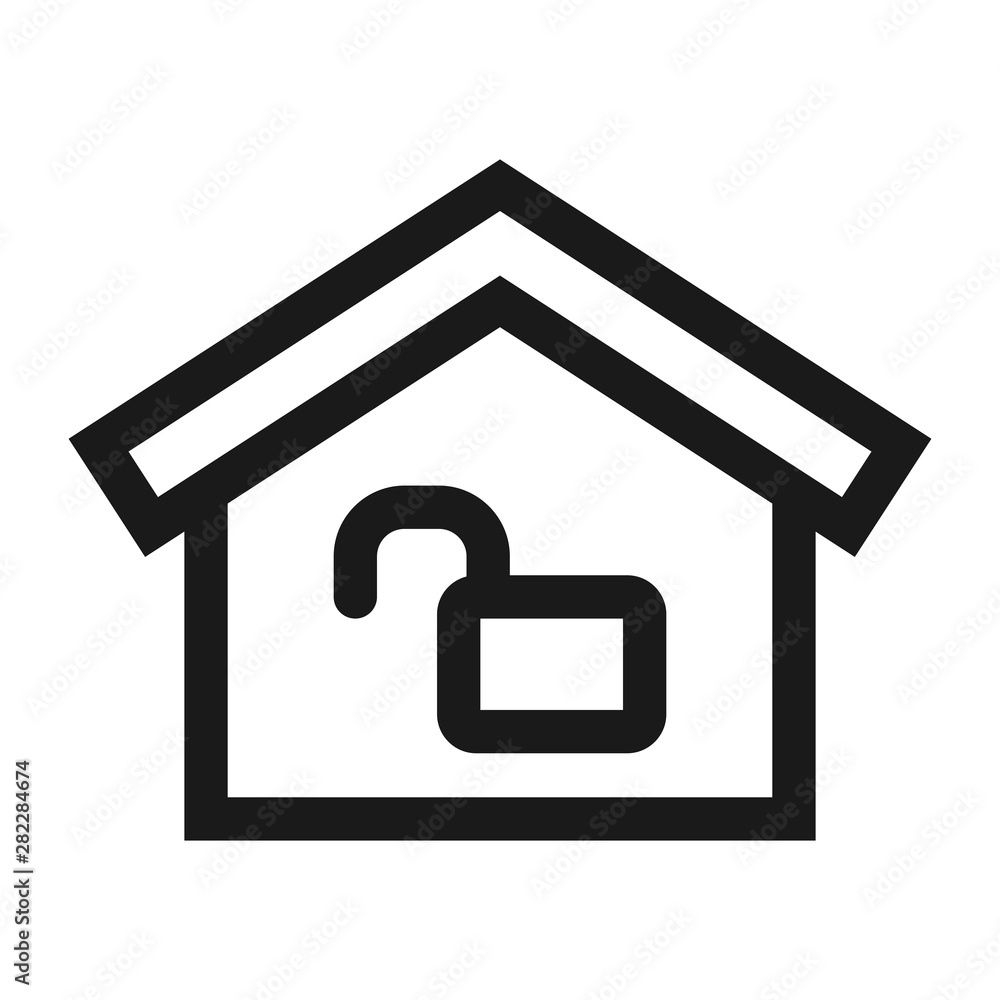 home, house, estate - minimal line web icon. simple vector illustration. concept for infographic, website or app. home, house, estate - minimal line web icon. simple vector illustration. concept for infographic, website or app.