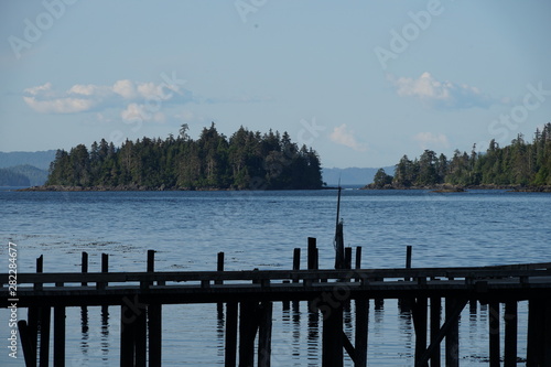 Dock and Pier on the Ocean in Alaska photo