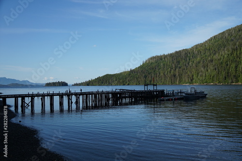 Dock and Pier on the Ocean © Michael