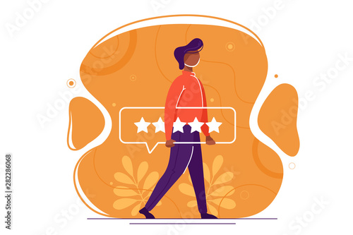 Man giving  five star 