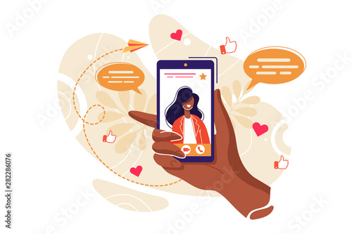 Video chat application concept