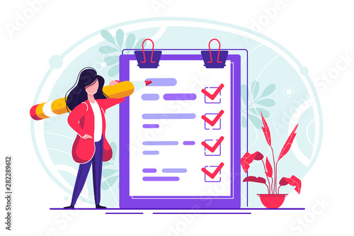 checklist on a clipboard paper