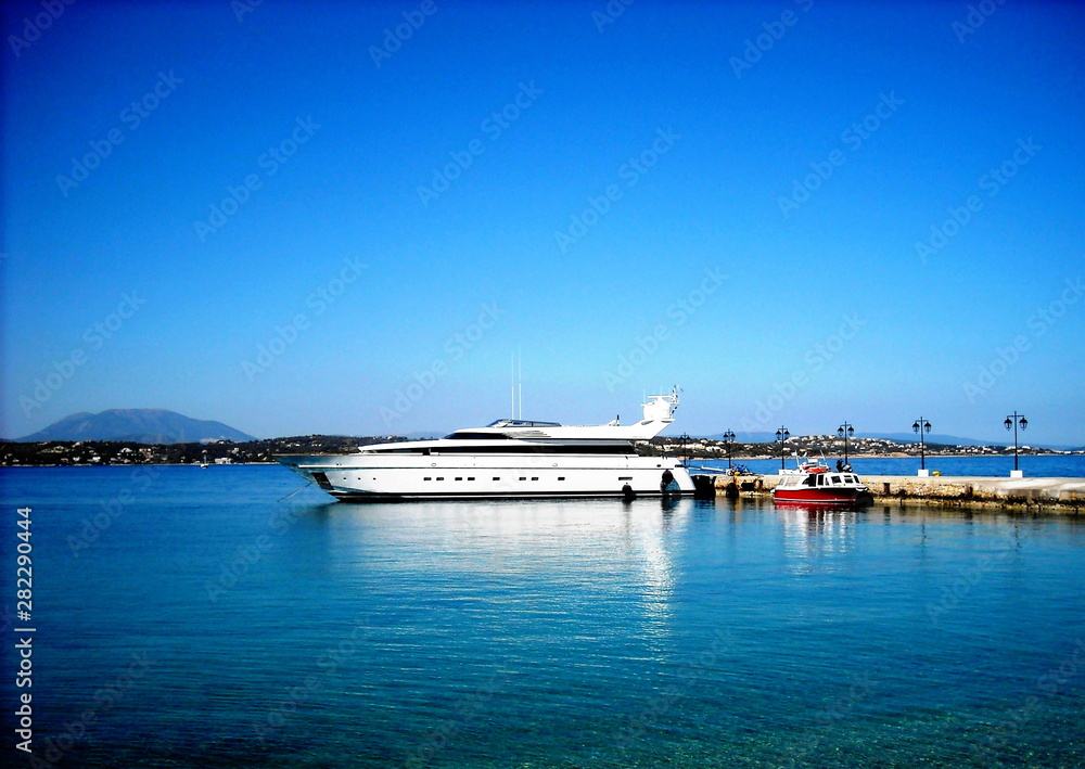 port of a Greek island
