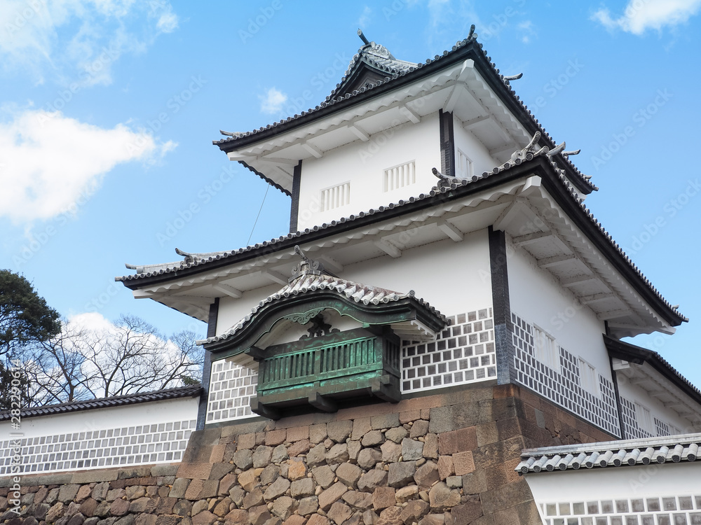 Kanazawa Castle, One of Historical landmark in Kanazawa City, Ishikawa Prefecture, Japan
