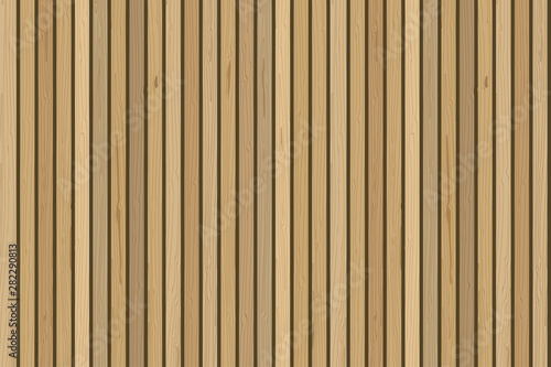 Wood planks wall. Vector wooden background. For contemporary interior design