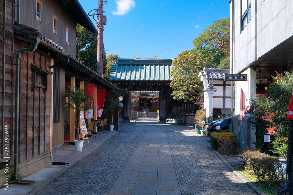 Obraz premium 川越 長喜院 山門