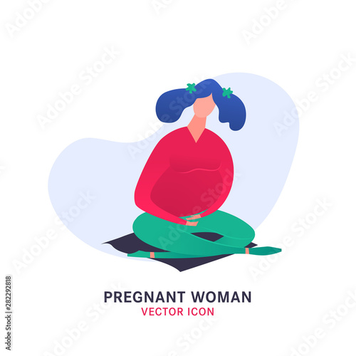 Pregnant woman icon