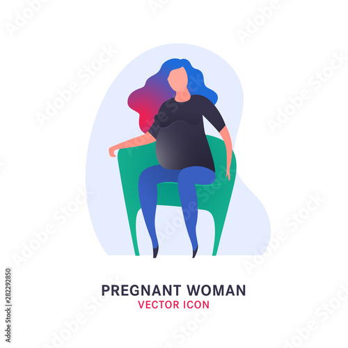 Pregnant woman icon