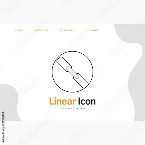 attachment icon creative design templat