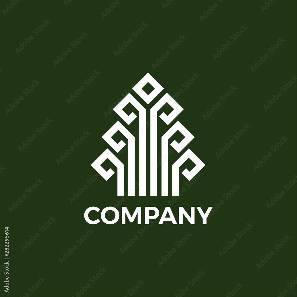 Abstract linear vector tree logo icon design. Universal luxury premium solid symbol. Creative park nature bio relax spa sign logotype. Abstract linear vector tree logo icon design. Universal luxury premium solid symbol. Creative park nature bio relax spa sign logotype.