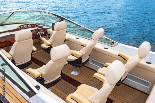 A small pleasure boat on th...