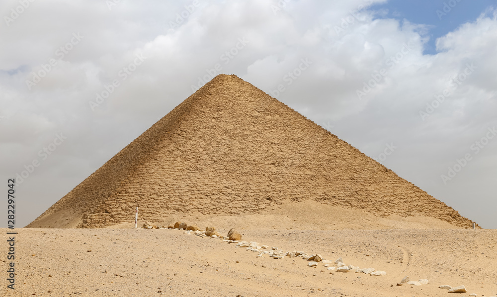 Red Pyramid of Dahshur in Cairo, Egypt Red Pyramid of Dahshur in Cairo, Egypt