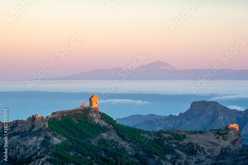Roque Nublo with Teide