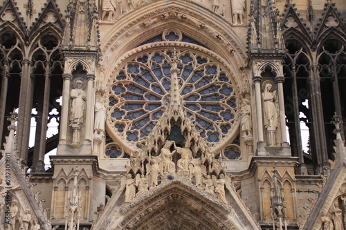 La grande rose de la cathédrale de Reims