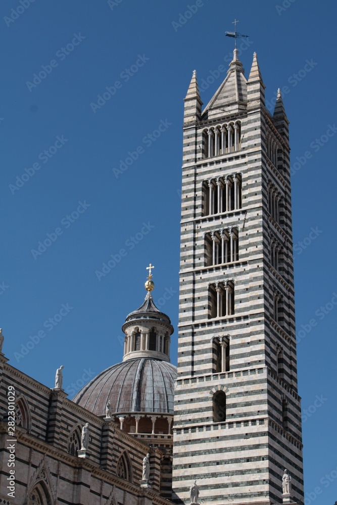 A tower of Siena Cathedral