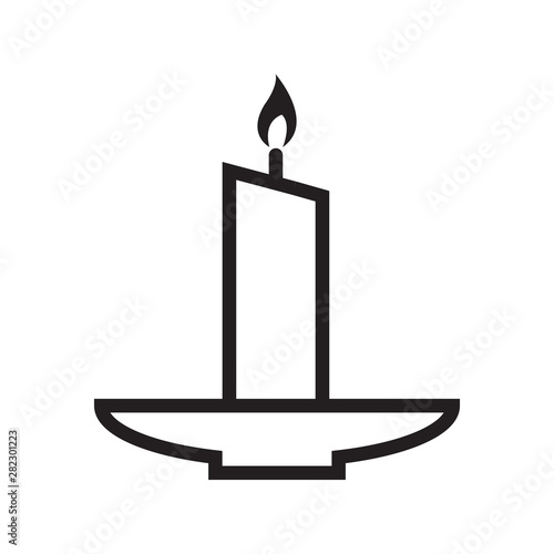 candle icon vector design template